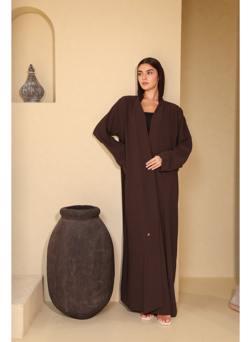IKKXA Sovereign Bronze-Brown Abaya - Image 1